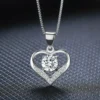 925 Silver Plated Heart Necklace