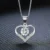 925 Silver Plated Heart Necklace