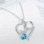 I Love Mother Heart Pendant Necklace with Acrylic Accents