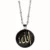 Allah Name Necklace (Black and Golden Calligraphy)