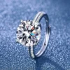 5-Carat Moissanite Ring for gift