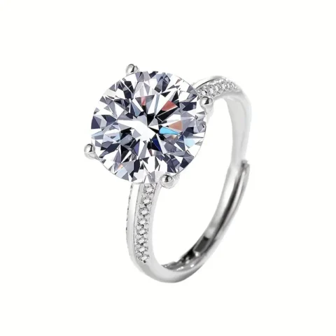 5-Carat Moissanite Ring for gift