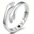 Adjustable Silver Hug Ring - I Love Forever