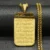 Golden Ayatul Kursi Necklace