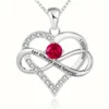 Red Birthstone Necklace