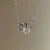 Siver Double Heart Heart Necklace for Women