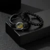 2PCS Allah Name Faux Leather Bracelet