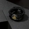 2PCS محمد رسول الله Name Faux Leather Bracelet