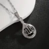 Silver Allah Name Necklace Jewelry
